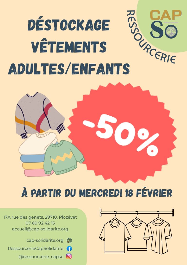 Lire la suite à propos de l’article Déstockage vêtements 18 février