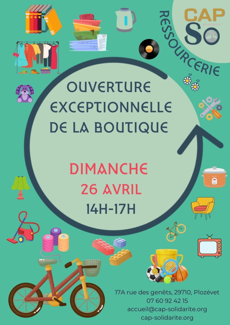 Lire la suite à propos de l’article Ouverture dimanche 26 avril
